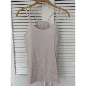 Athleta pink mesh back tank top small
